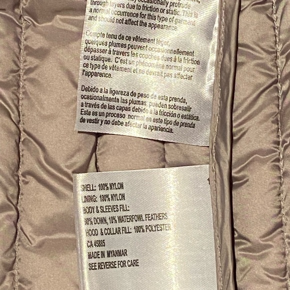 Michael Kors down bomber jacket, detachable hood - Picture 5 of 8